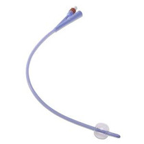Cardinal Health Dover 100% Silicone Foley Catheter, 2-Way, 5mL Capacity, 30Fr OD, 16"