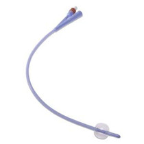 Cardinal Health Dover 100% Silicone Foley Catheter, 2-Way, 5mL Capacity, 30Fr OD, 16"