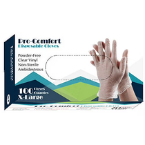 ProComfort Vinyl Disposable Vinyl Gloves X-Large