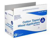 Dynarex Non Sterile 6in Cotton Tip Applicator (100/Box)