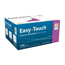 EasyTouch Pressure Activated Safety Lancets 28G