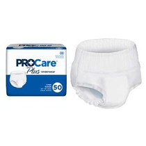 First Quality ProCare Plus Protective Underwear, Large, 44'' to 58'' Waist