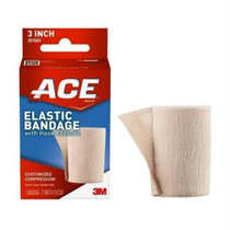 3M ACE Elastic Bandage, with Hook Closure, 3" Tan