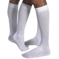 BSN Jobst® Unisex ActiveWear Knee-High Extra Firm Compression Socks, Closed Toe, XL, Cool White