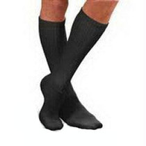 BSN Jobst® Unisex SensiFoot™ Diabetic Crew-Length Mild Compression Socks, Closed Toe, Medium, Black