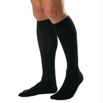 BSN Jobst® Men's CasualWear, Knee-High Extra-Firm Compression Socks, Closed Toe, XL Full Calf, Black