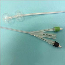 Duette 100% Silicone Dual-balloon 2-way Foley Catheter 14 Fr