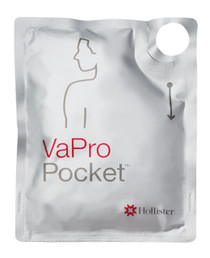 VaPro Pocket Coude No Touch Intermittent Catheter Without Collection Bag, 14 Fr., 16" long