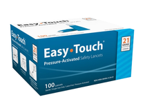 EasyTouch Pressure Activated Safety Lancets 21G 100/ Box