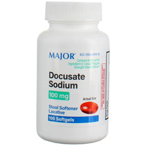 Docusate Sodium 100mg (Bottle of 100 Softgels)