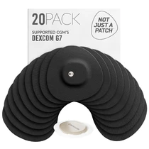 Not Just a Patch Original Patches Dexcom G7 Black (20-pack)