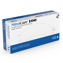 Medgluv Large Nitrile Nitracare Blue 100/Box