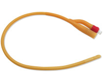 Amsino AMSure® 2-Way Silicone-Coated Foley Catheter 28Fr 30cc Balloon Capacity, Reinforced Tip