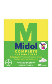 Midol Complete Caffeine Free Cap 24ct