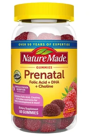 Nature Made Prenatal Gummies with DHA and Folic Acid 60ct (Mixed berry)