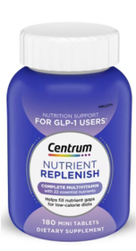 Centrum Nutrient Replenish Multivitamin Caplets for GLP-1 Users - 180ct