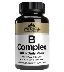 B Complex 100% Daily Value Energy Support Tablets 100ct