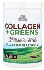 Country Farms Collagen + Greens Powder 10.6oz