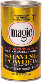Magic Shave Gold Shaving Powder with Fragrance 4.5 oz