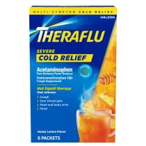 Theraflu Daytime Severe Cold Relief Powder Packets, Honey Lemon, 6 ct