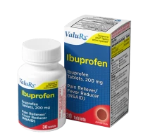 ValuRx Pain Relief Ibuprofen Tablets Brown 30ct