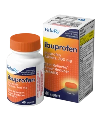 ValuRx Pain Relief Ibuprofen Caplets Orange 40ct
