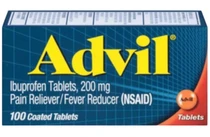 Advil Ibuprofen Pain Reliver & Fever Reducer Tablets 100 ct