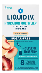 Liquid IV Sugar Free Electrolyte Drink Mix White Peach 6ct
