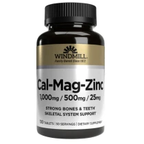 Windmill Cal-Mag-Zinc 1000 mg /500 mg /25 mg Tablets

