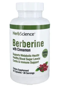Herbscience Berberine with Cinnamon Capsules 60ct

