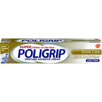 Super Poligrip Denture Adhesive Cream Extra Care 2.2oz

