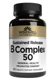 Windmill Sustained Release B Complex 50 Tablets 60ct

