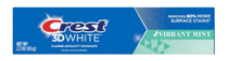 Crest 3D White Vibrant Mint Toothpaste 2.3oz