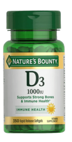 Nature Bounty Vitamin D3 2000IU Softgels 350ct