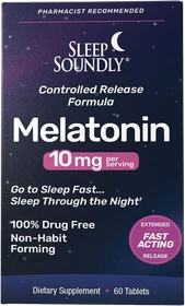 Sleep Soundly Melatonin 10 mg. Tablets 60ct
