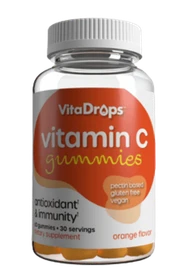 VitaDrops Vitamin C 250 mg Gummy Orange Flavor 60ct