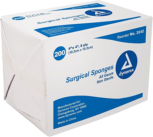 Gauze Sponge N/S 4x4 8 Ply