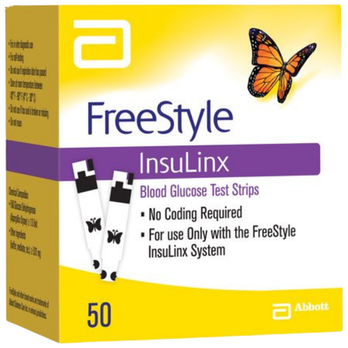  Freestyle Insulinx Retail 50 test strips