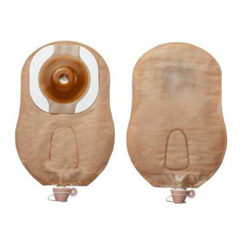 Premier Convex Flextend Urostomy Pouch With Belt Tabs 1-1/4" (32mm) Pre-cut With Tape, Beige