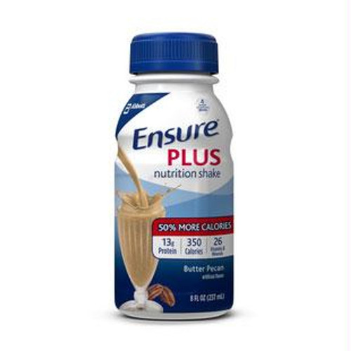 EnsurePlusReady-to-Drink Butter Pecan 8 oz Bottle, Gluten-free, Low Residue