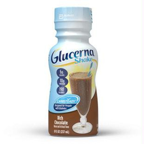 GlucernaShake Ready-to-Drink Homemade Vanilla with Carb Steady237mL Bottle, Gluten-free