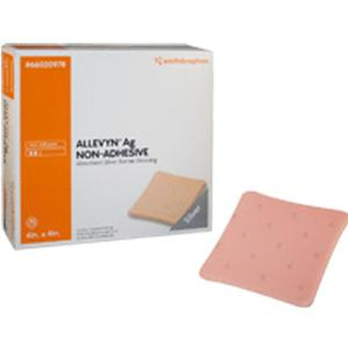 Allevyn Ag Non-adhesive Absorbent Silver Barrier Hydrocellular Dressing 2" X 2"