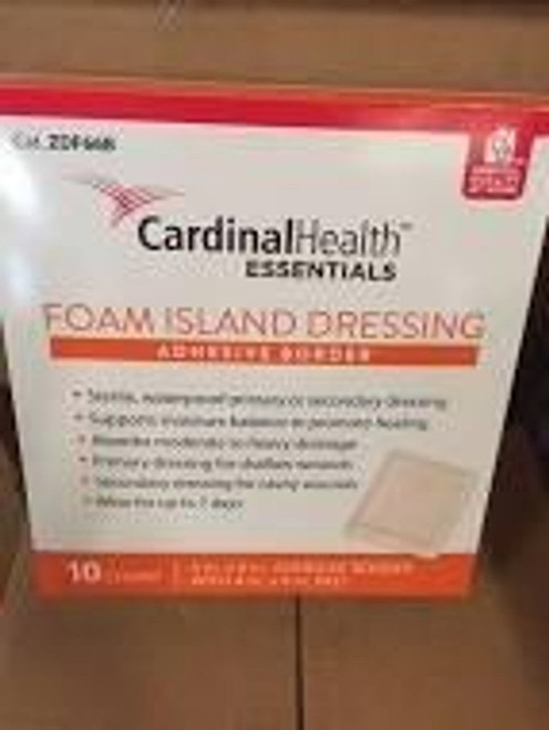 Adhesive Island Dressing, 4" X 4", 2"x 2" Pad, Sterile, Latex-free Adhesive Island Dressing, 4" X 4", 2"x 2" Pad, Sterile, Latex-free