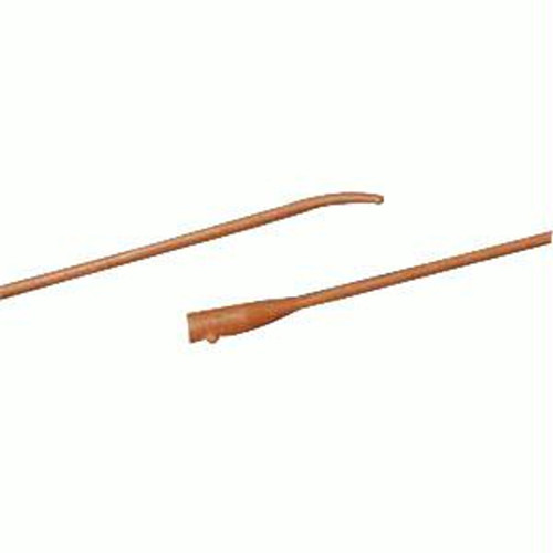 Coude Tiemann Two-eye Latex Catheter 14 Fr 16"