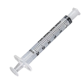 Oral Syringe With Tip Cap 3 Ml, Clear