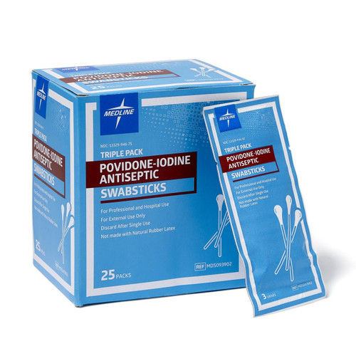 Povidone Iodine 10% Usp Swabstick (3/pk)