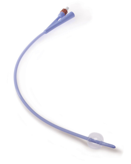 Pediatric 100% silicone foley catheter, 2-way, 10 fr, 3cc, sterile, latex-free.