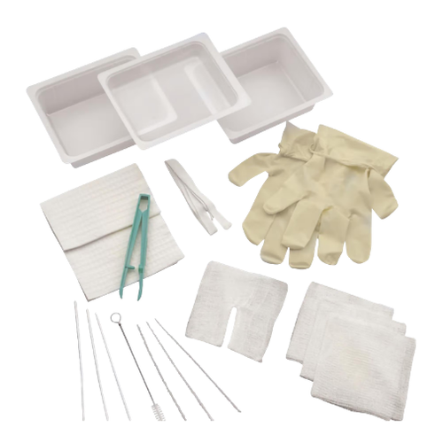 Basic Tracheostomy Clean And Care Tray 4" X 4"