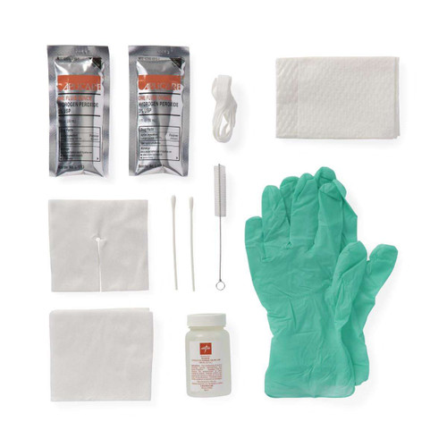 Tracheostomy Care Tray With Peroxide And Saline