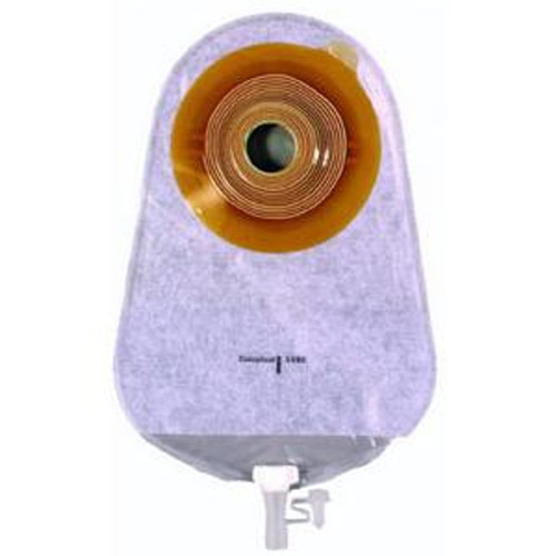 Coloplast AssuraOne-Piece Urostomy Pouch, Belt Tabs, 10-3/4" L, Transparent, Pre-Cut Convex Skin Barrier, 7/8" Stoma
